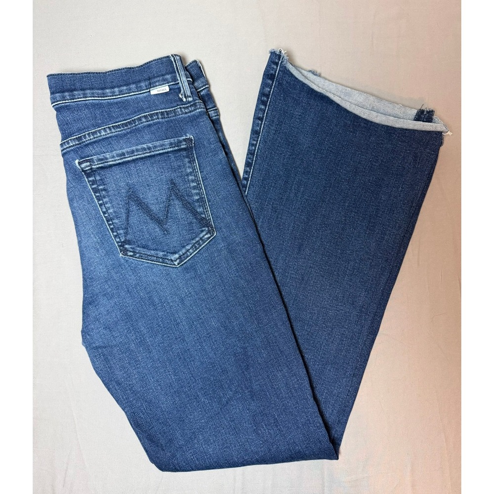 Mother The Weekender Fray Jeans Mint Condition Flare Raw Hem 1635-104 Size 31